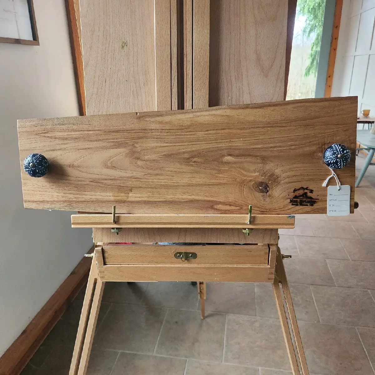 Blue Ash Live Edge Charcuterie Board with knobs Chopping