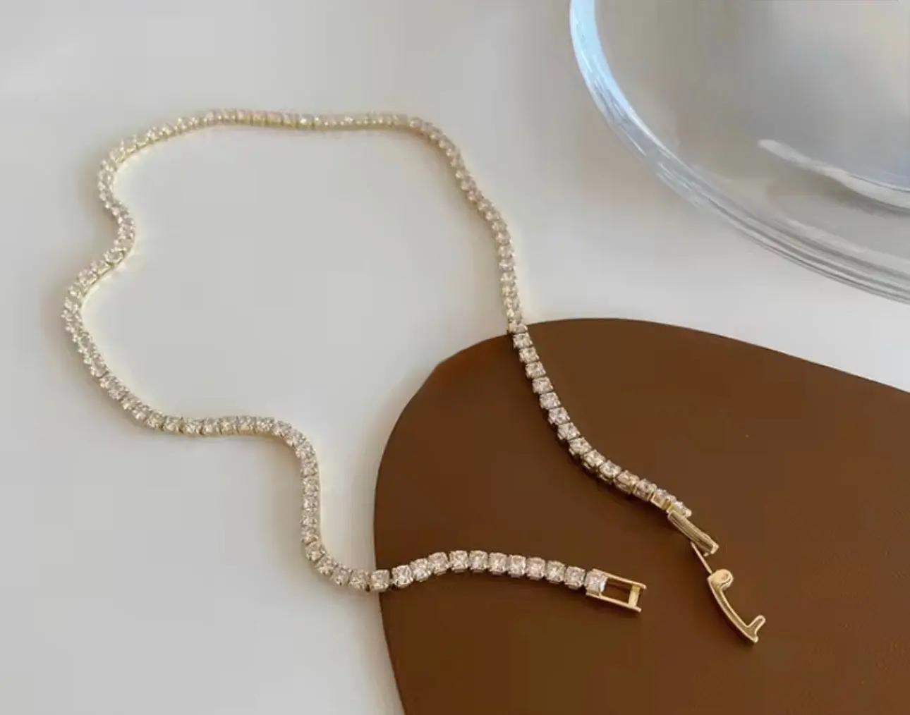 18K Gold Plated Tennis Necklace | Available in 2.5mm & 5mm