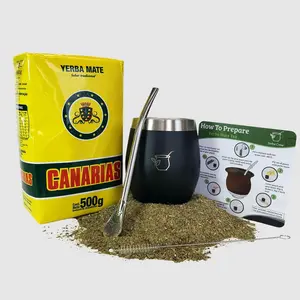 Condor Black gourd and Canarias 1 lb yerba mate bundle Condor Black gourd and Canarias 1 lb yerba mate bundle