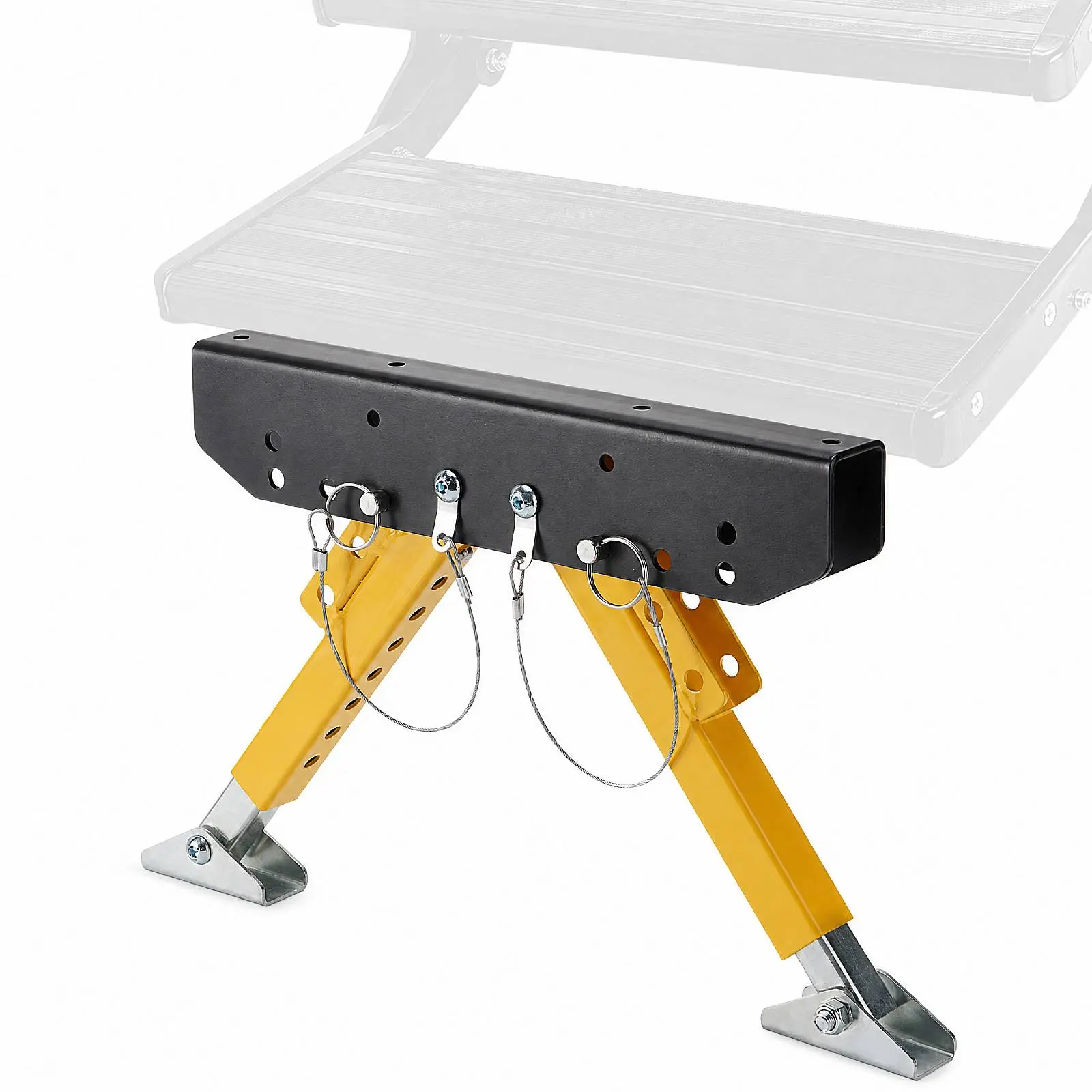 RV Step Stabilizer with Stainless Steel Adjustable Legs - Quick Setup Ground Support Kit for Campers, 5th Wheels, Travel Trailers, Motorhomes