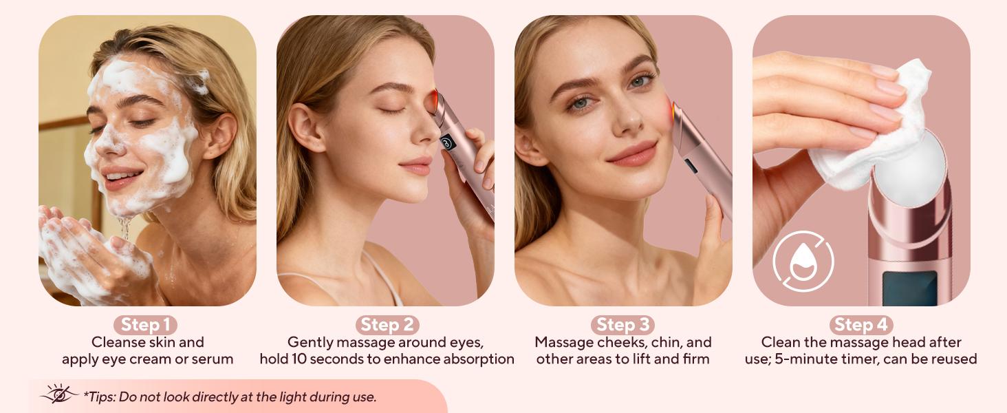 LILA by Akunbem 9-in-1 Real Glass-Head Glow Device — Home Photorejuvenation Tool for Radiant, Glass-Like Skin