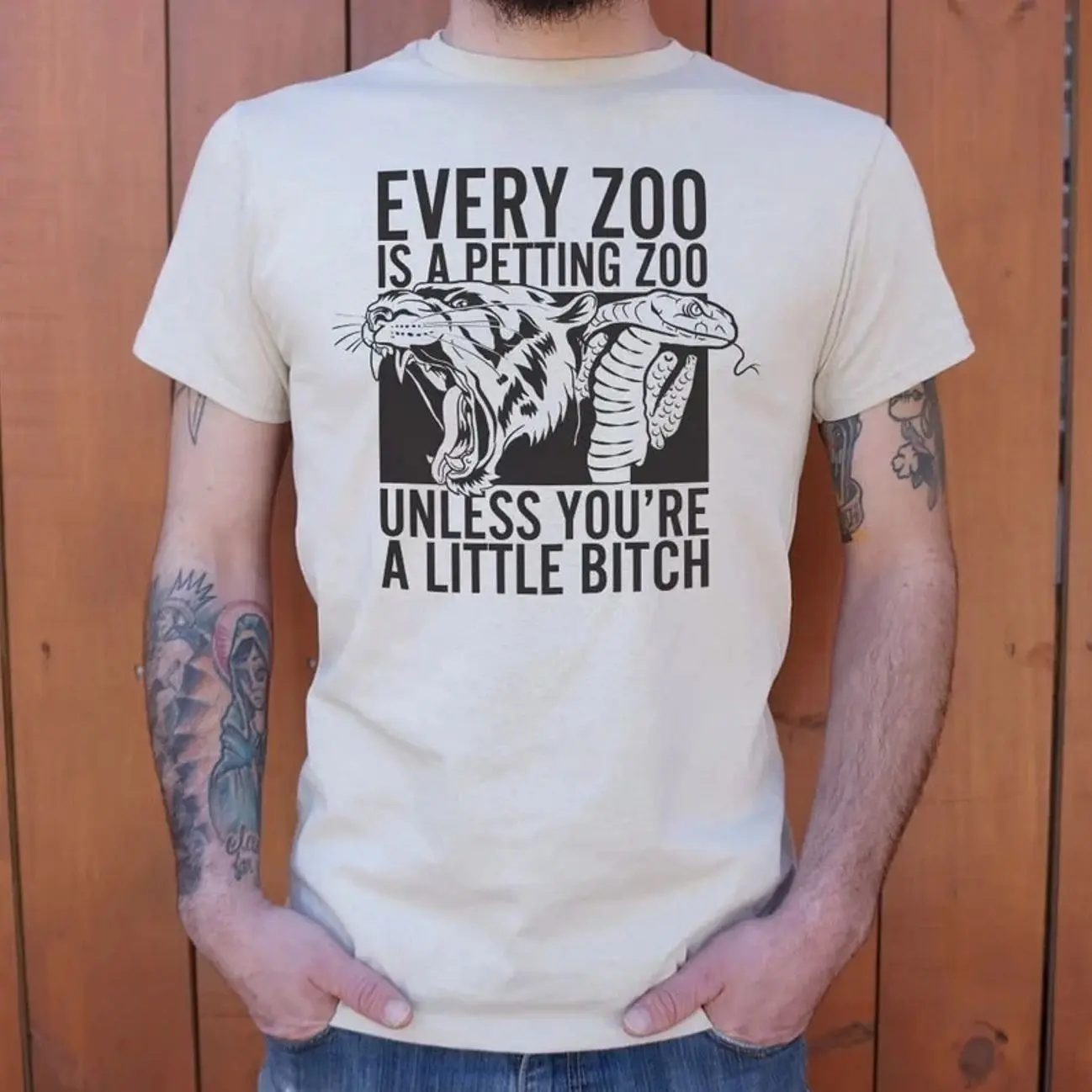 Every Zoo Is a Petting Zoo Tee Shirt K1Y