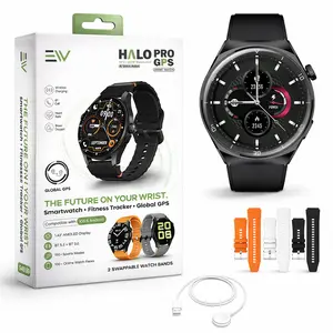 Electronic World GPS Smart Watch with Bluetooth Calling, AMOLED Display, Waterproof Fitness Tracker for Men & Women (iPhone & Android)