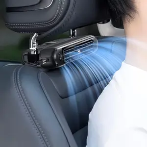 Mini Car Fan – USB Powered Quiet Portable Headrest Neck Cooler for Driver, Passenger & Kids, 3 Adjustable Speeds, Universal Vehicle Accessory (Car, Jeep, Van, RV, Truck)