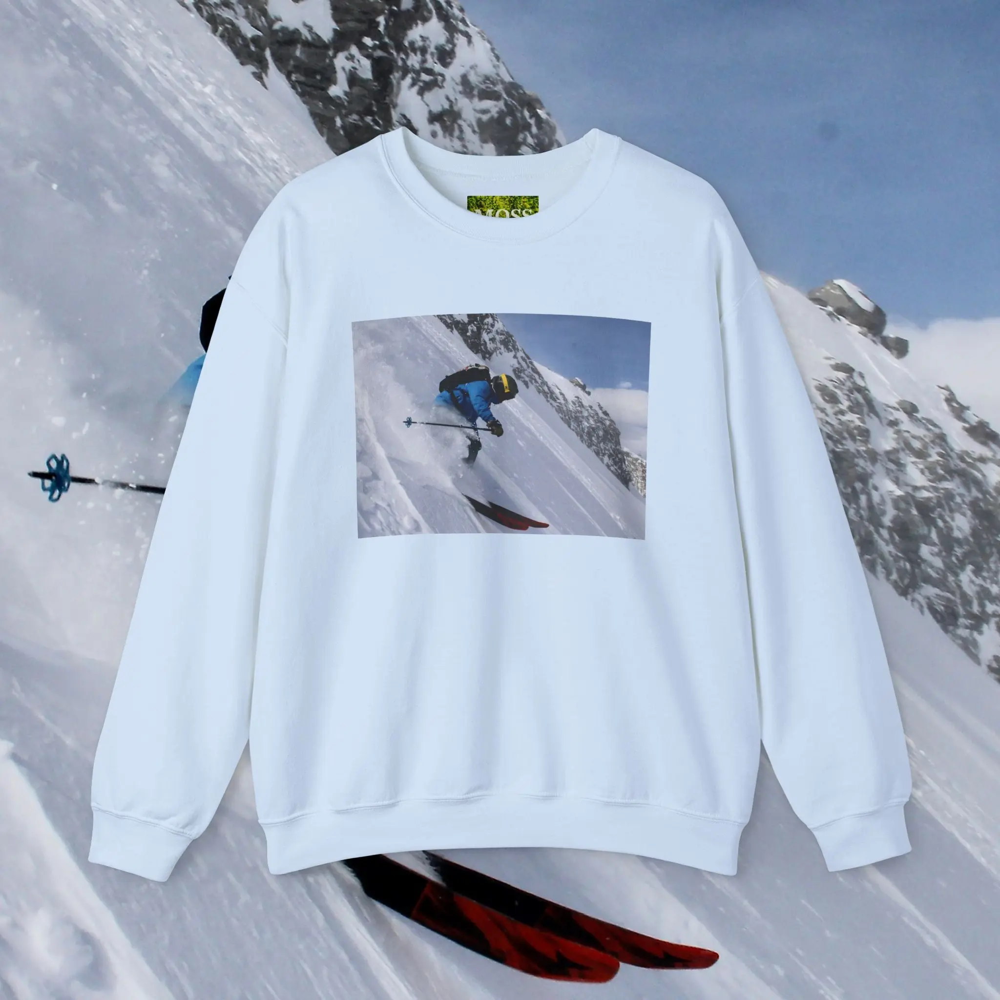 MOSS, Glacial Plunge: Unisex Heavy Blend™ Crewneck Sweatshirt