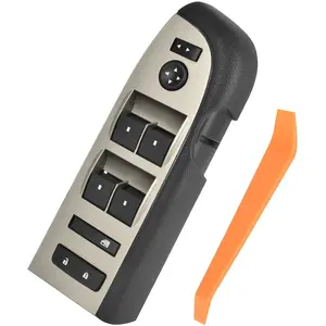 Master Power Window Switch Assembly Fit for Chevrolet GMC, 2010-2013 Silverado Sierra Front Driver Side Door Lock Window Control Switch Full Assembly Replaces #   22968506, 20945129