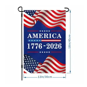 250 Anniversary Usa Garden Flags for Outside, 250 Anniversary USA Flag 1776-2026 Commemorative Patriotic Yard Sign Outdoor Firework Design Banner 4th of July Decorations Double Sided Waterproof 250 Year American Flag 12x18 Inch memorial