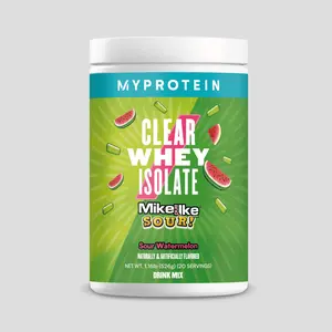 MYPROTEIN Clear Whey MIKE AND IKE® Flavors Sour Watermelon Hydrolyzed Whey Protein Isolate 1.16 lbs 20 Servings Edible Protein Nutrition Supplement Dietary