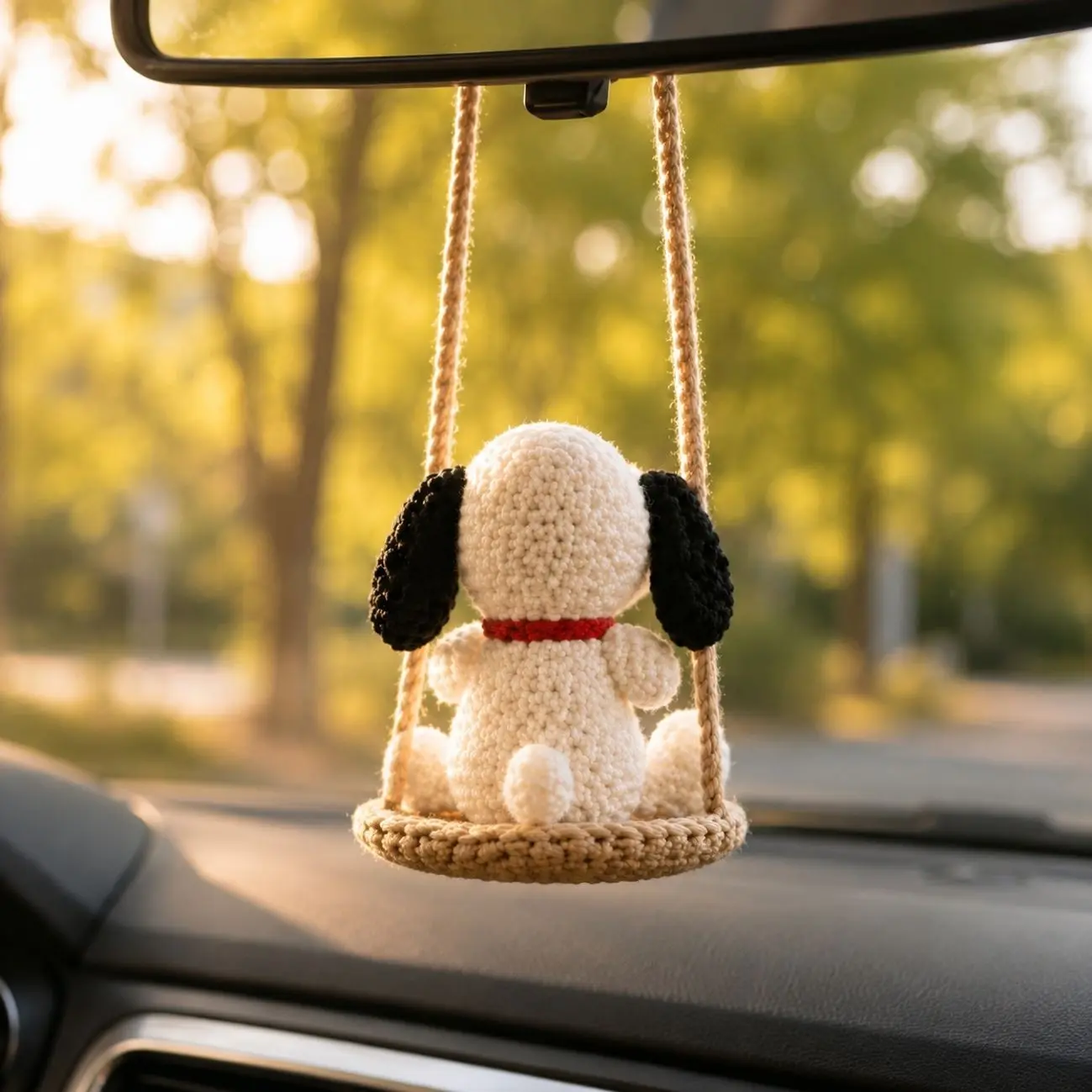 Custom Crochet Car Hanging, Amigurumi Mirror Charm, Halloween Decor