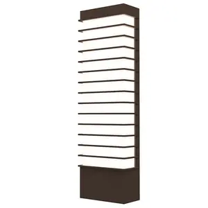 Tawa Modern 21" LED Sconce with White Acrylic Diffuser and Rectilinear Column Design