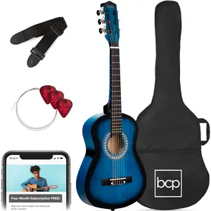 Best Choice Products 30in Kids Acoustic Guitar Beginner Starter Kit w/ Strap, Case, Strings