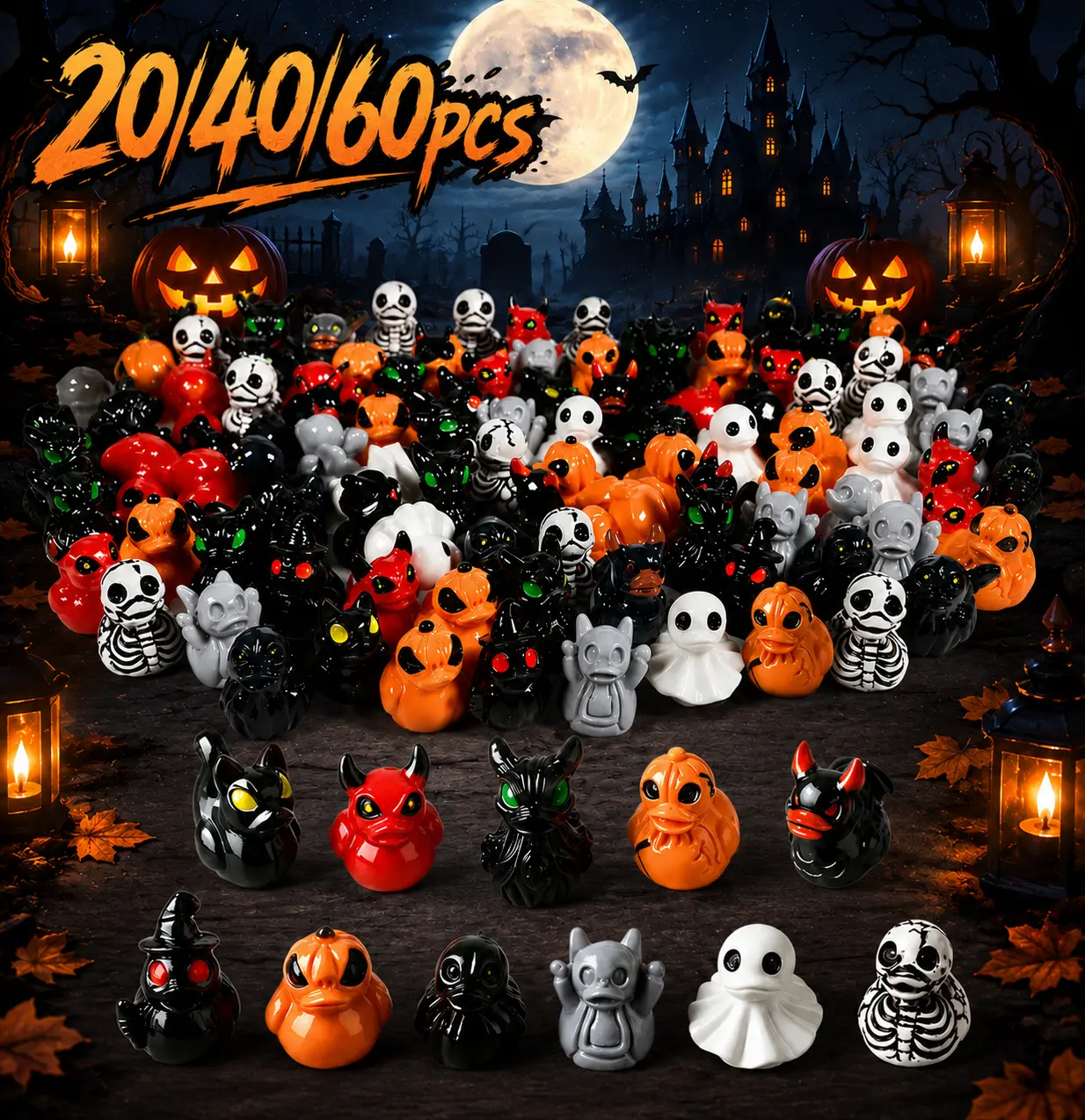 Halloween 20140160pcs Party Decorations - Skeletons, Pumpkins, Ghosts, and More for Festive Celebrations