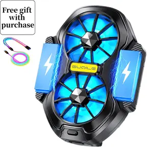 Dual Fan Gaming Phone Cooler - Clip-On USB Phone Cooling Station, Fast-Cooling Universal Electronic Accessory for Mobile Gamers