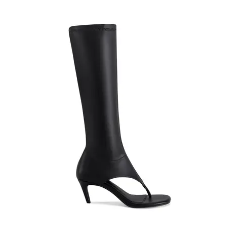 CECILE-BLACK STILETTO SANDAL BOOT