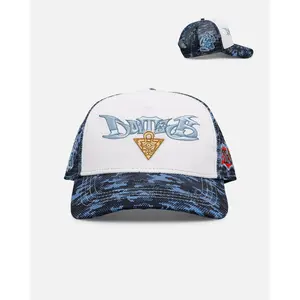 Loiter X Yu-Gi-Oh! Blue Eyes Toon Dragon Trucker Snapback Hat Blue Camo