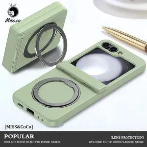 For Samsung Galaxy Z Flip 3 5 4 6 Magsafe Case Wireless Charging Hinge All-inclusive Flip Shockproof Hard Magnetic Holder Cover