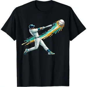 100%cotton Baseball Drip Team for Man and Women Ice Cream Cool T-Shirt