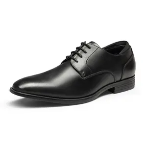 Bruno Marc Men's Classic Vegan Leather Plain Toe Formal Oxfords