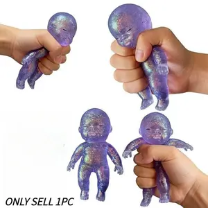 Limited Edition Glitter Squeeze Toy, Slow Rising Glitter Pressure Release Toy, Soft Sensory Stress Relief Toy for Adults, Cute Stretchable Collectible Toy, Glittery Squishy