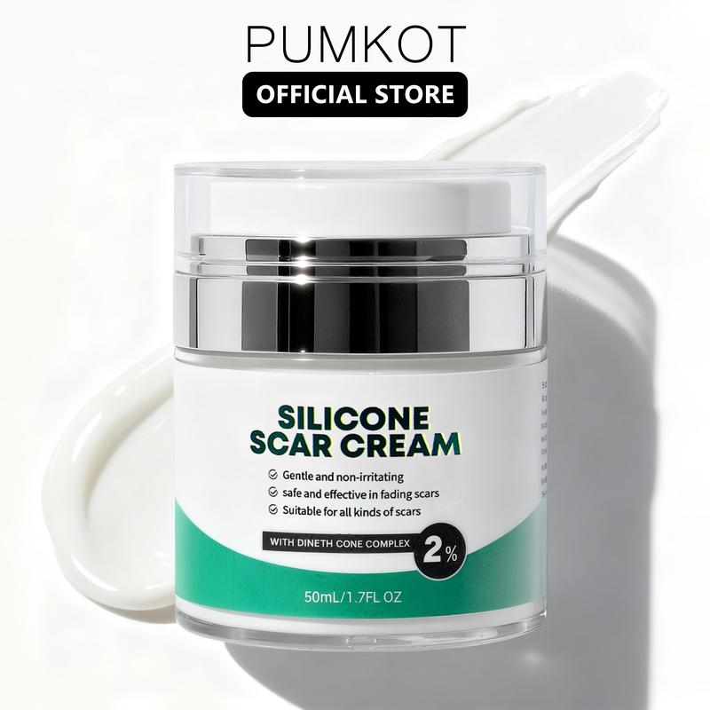 PUMKOT 2% Silicone Scar Repair Cream for Stretch Marks Loose Skin Surgical Scars Old & New Scars Skin Repair and Firming