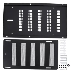 Outdoor Foundation Air Wall Vent with Damper & Screen To Reduce Moisture Inlet Outlet Ventilation Guard for RV Trailer Garage Basement Ventilation