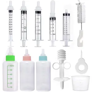 Pet Feeding Bottle,pet Feeding Tool,Pet Syringe,Pet Nursing kit,Pet Puppy Bottles,Pet Pill Shooter Dispenser,Dog cat Feeding Bottle,Small Animal Silicone Nipples