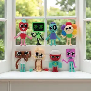 8-Piece Dandy Figure Model Collection Set, PVC Material, Approximately 3 Inches Tall, Perfect Gift for Collectors, Display Figurines