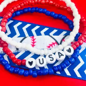 USA bracelets, America Patriotic jewelry