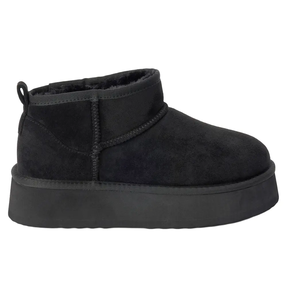 BEACH by Matisse Womens Breckenridge Platform Round Toe Pull On Casual Boots Ankle Low Heel 1-2" - Black