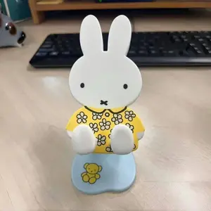 Sweet Miffy Rabbit Cute Creative Cartoon Pattern Fashion Foldable Portable Telescopic Phone Stand, Perfect for Watching Shows