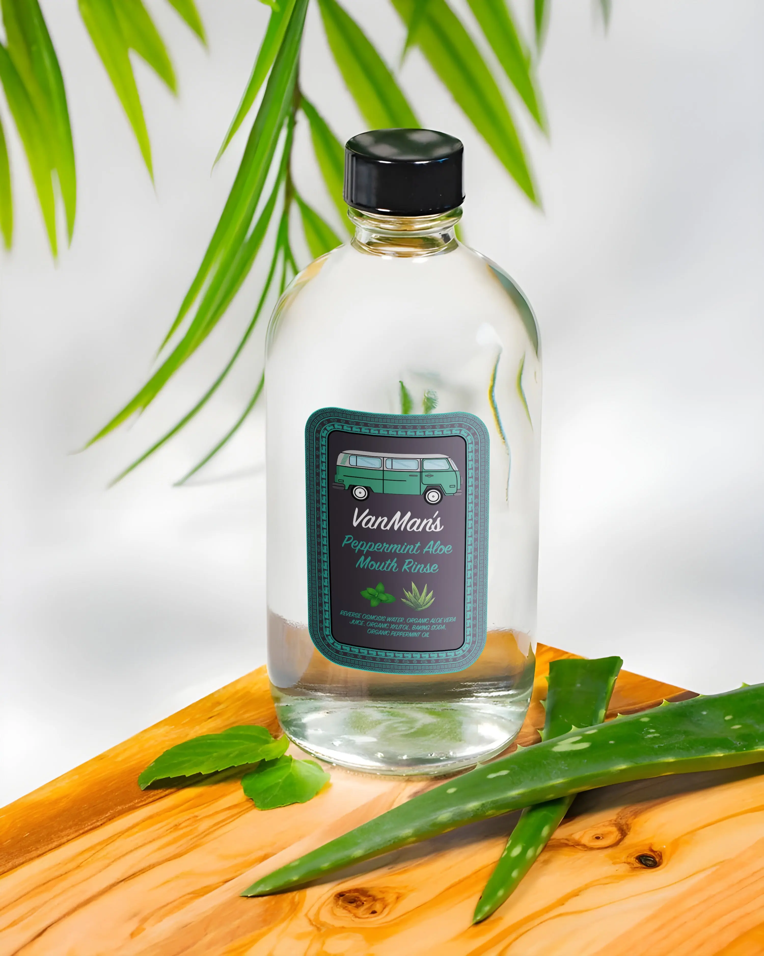 VanMan's Peppermint Aloe Mouth Rinse - 8 oz