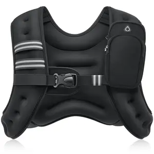Weighted Vest 5lbs-30lbs with Detachable Phone Pouch No