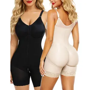 Shapewear for Women Tummy Control Butt Lifter Bodysuit Plus Size Compression Full Body Shaper with Zipper Crotch