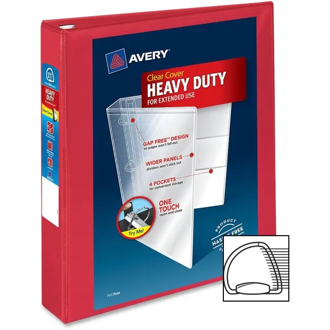 Avery Heavy-Duty EZD Ring Reference View Binders, Custom Binders for Office Stationery & Supplies Needs, Custom Binder Binders
