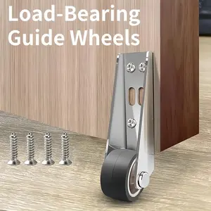 Door Lift Assist, Door Bottom Roller Wheel with Bearing, Universal Door Sag Correction Device, Durable & Easy Install