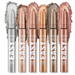 LANGMANNI Eyeshadow Stick,6 PCS Waterproof Multi-Color Eyeshadow Pen Set,Creamy Long-Lasting Eye Makeup Kit,Natural & Shimmer Shades Contour Stick,Perfect Gifts For Women