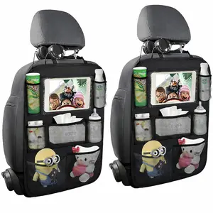 ONE PIX Backseat Car Organizer with Touch Screen Tablet Holder Kids Travel Must-Have No-Sag Storage Fits Most Cars