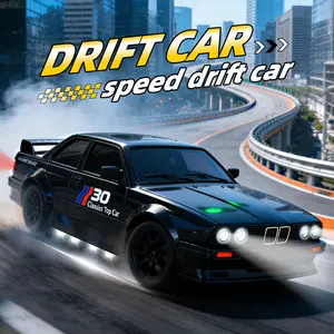 1:24 Remote Control Drift Car, Drift RC Car, 1 Box 2.4G 4WD Remote Control Car with Light & Tires, Perfect Birthday Gift for Kids