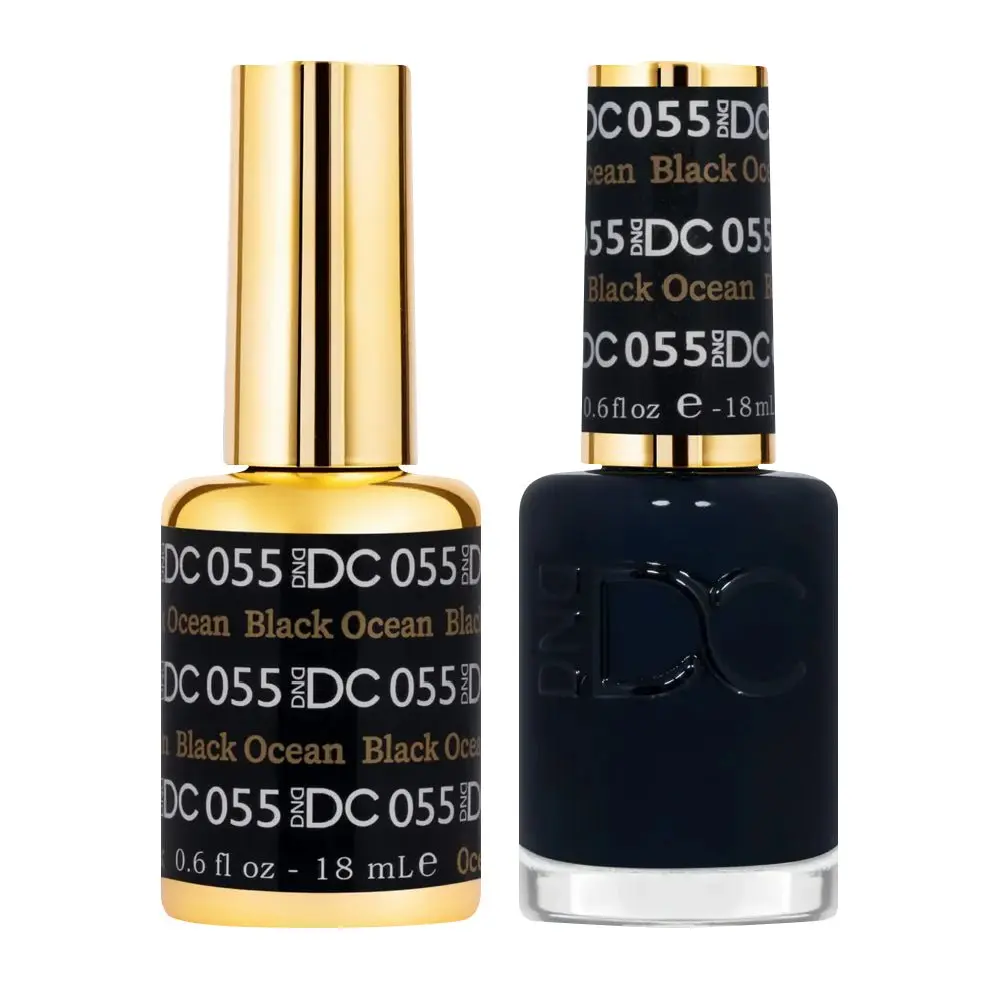 DND DC Duo #055 Black Ocean — Gel + Lacquer Set