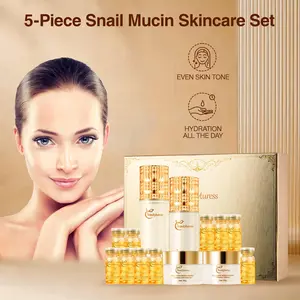 Gentle Korean  Anti-Aging Collagen Powerhouse Set | 14-Piece Deep Moisturizing + Firming Treatment | Stimulates Collagen, Refines Skin |