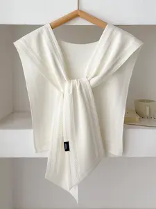 Women's Fashion High-Quality Plain Shawl, All-Season Daily Use, Stylish Accessory, Trendy Versatile Scarf, Casual Style, Trendy Solid Shawl, Casual Soft Scarf