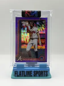 2025 Topps Chrome Purple Logo Fractor Ronald Acuna Jr