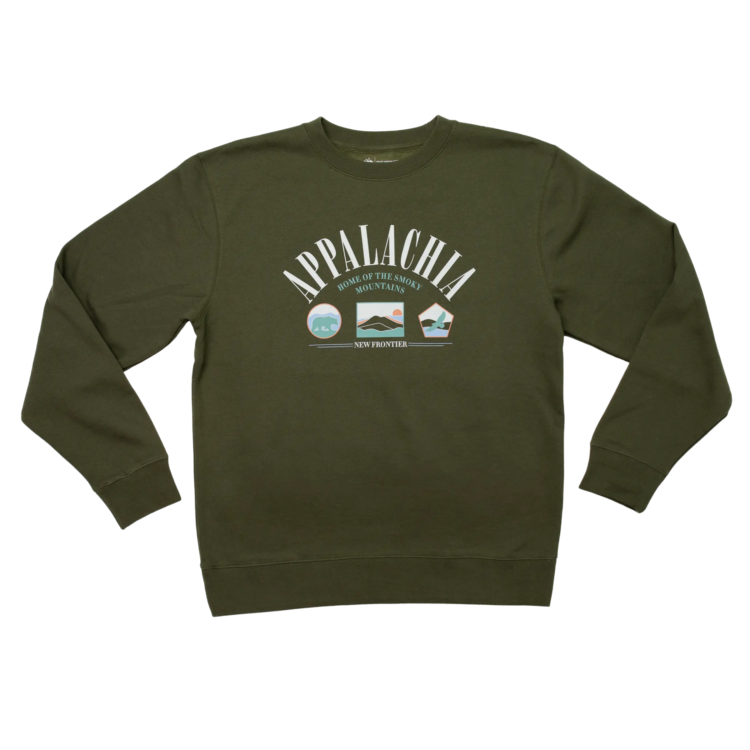 90's Appalachia Crewneck (Deep Olive)