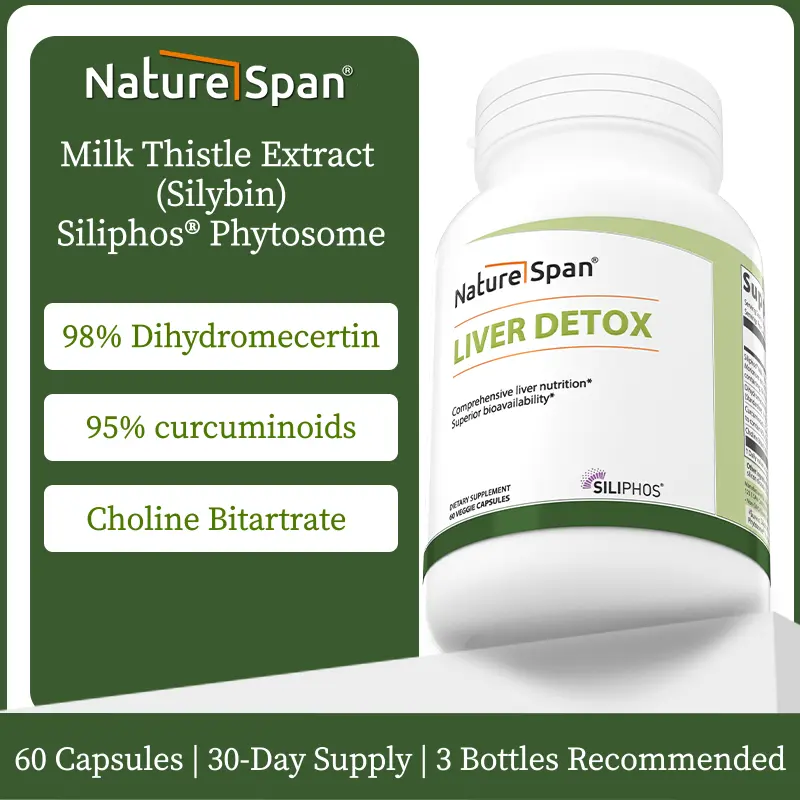 Liver Detox with Siliphos Milk Thistle – 10x Absorption, Vegan Formula, USA Made