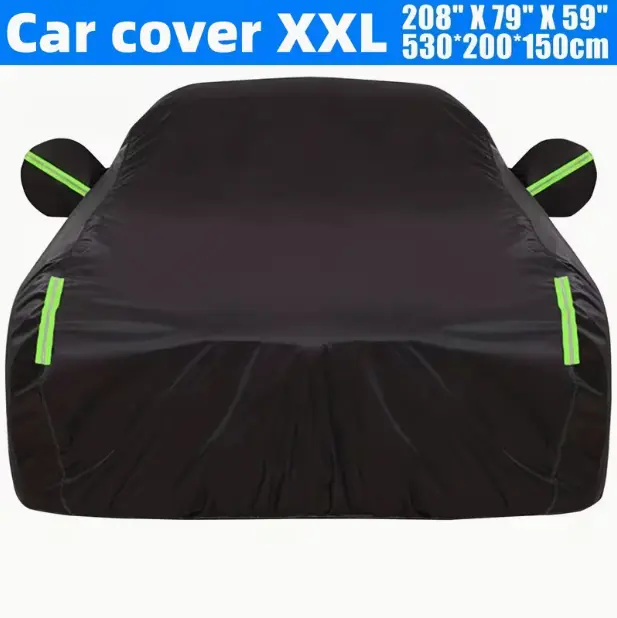 Car Cover XXL, Heavy Duty Full Car Cover, All Weather Protection, Dustproof, Sunscreen Heat Insulation, Tear-Resistant, Scratch-Resistant, Easy to Clean, Perfect Choice for Protecting Your Car