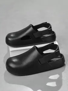 4-Color Thick-Sole Clog Slippers, Breathable Clogs (36-45 Sizing), Lightweight Breathable Upper, Wear-Resistant Anti-Slip Sole, Adjustable Strap, Daily Outdoor & Home Casual Wear, Easy To Put On & Take Off