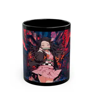 Demon Slayer Nezuko Coffee Cup, Mug 11oz 15oz, Anime Fan Gift, Manga Lover Mug