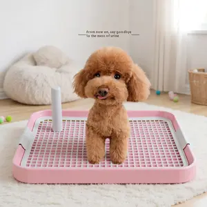 Indoor Dog Potty Training Tray – Leak-Proof Urine Pad for Clean Floors & Dry Paws – Essential Dog Supplies for Convenience and Hygiene puppy  litter  box Splash-Proof