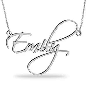 Silver Personalized 18K Custom Name Necklace for Women
