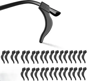 Eyeglass Ear Grips -20 Pairs eye glasses ear grippers Anti-slip Holder, Silicone Ear Hook, glasses ear grip Sleeve Retainer for Sports Glasses, Sunglasses Reading glass